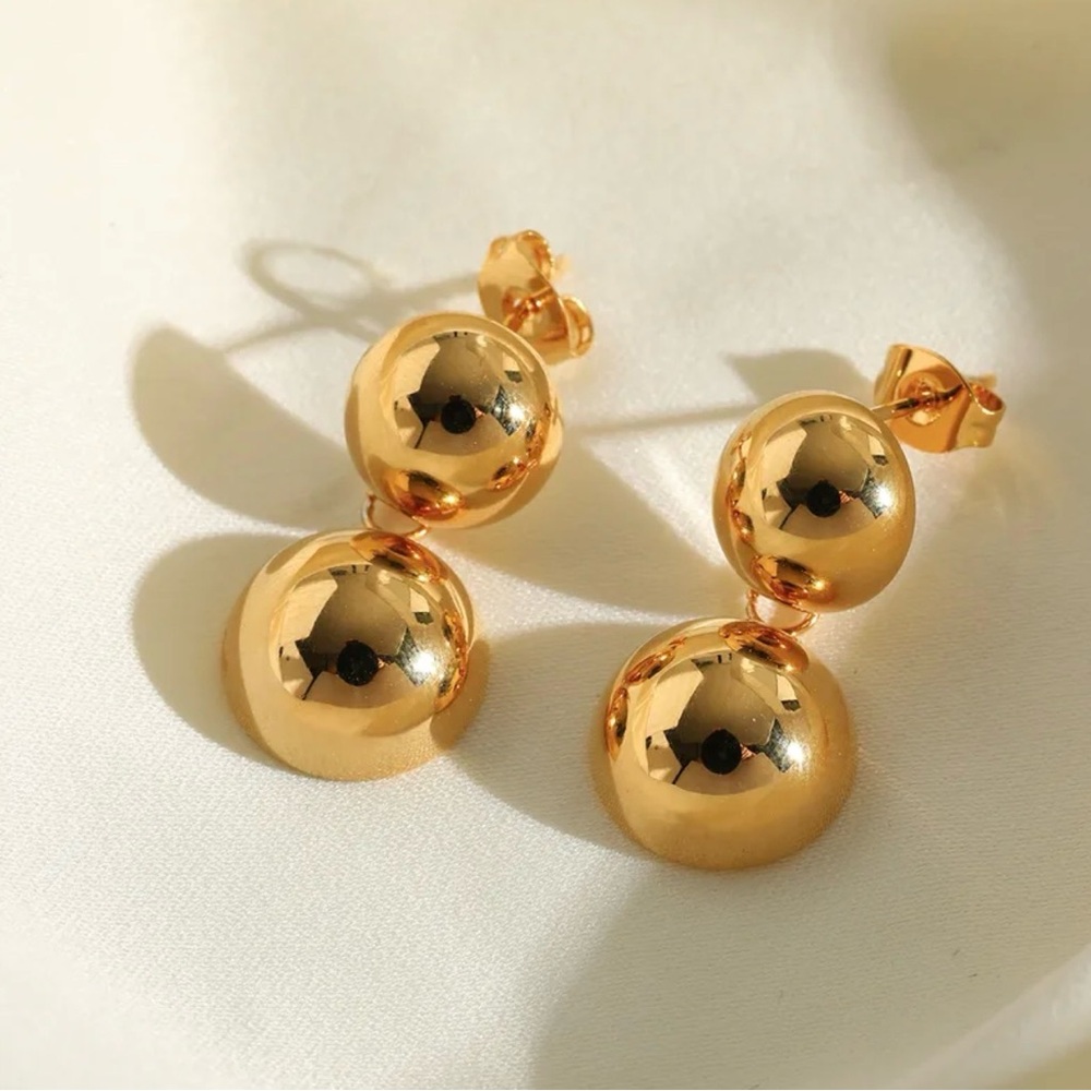 5 FOR $15 Elegant Gold Ball Drop Earrings